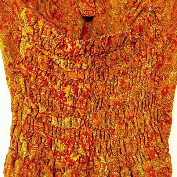 Silk Blend Smocked Back Sundress - Picture 4 of 10